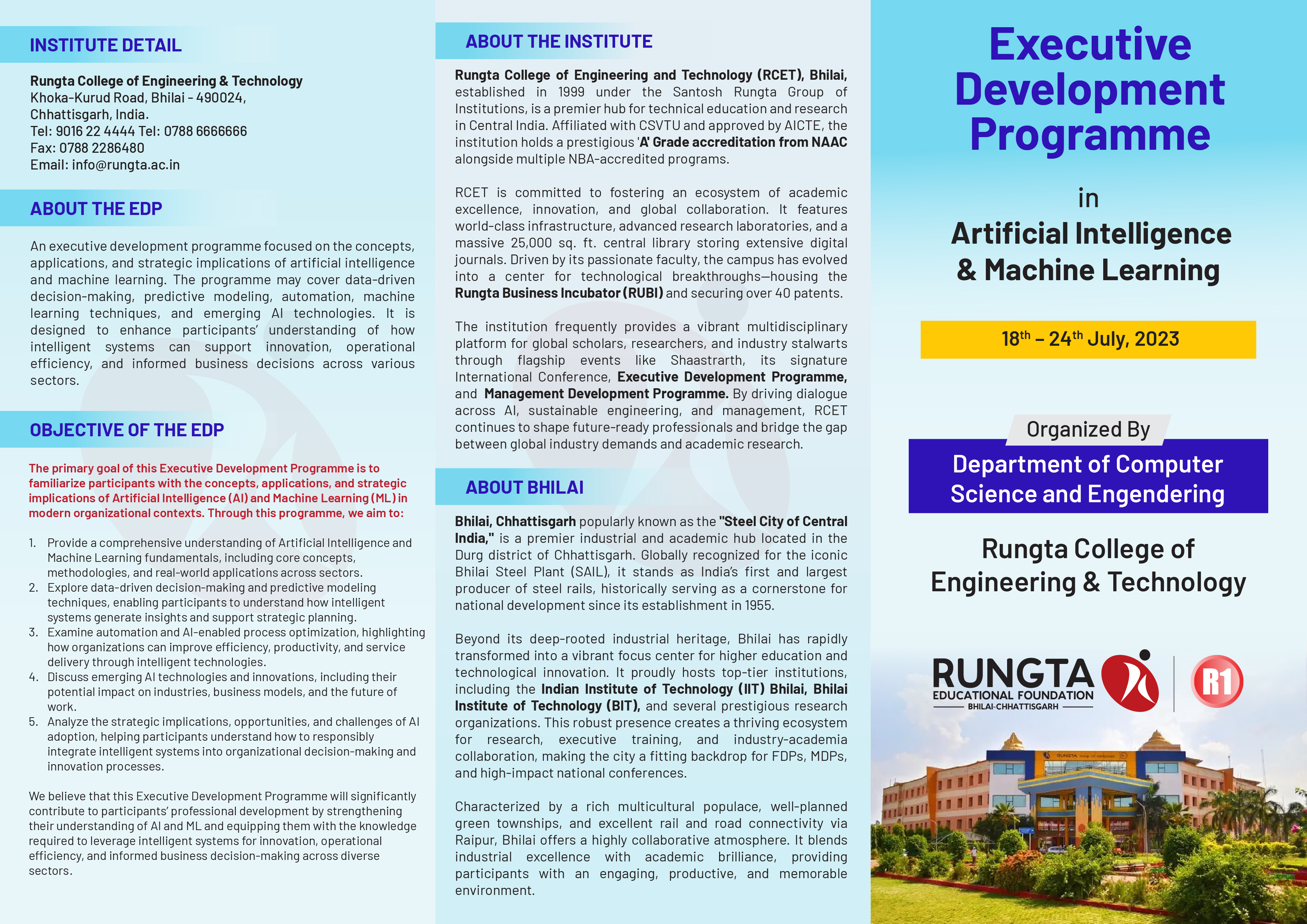 Executive Development Program in Artificial Intelligence & Machine Learning